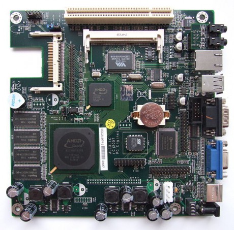 Embedded System; Mini-ITX deska PC Engines ALIX.1C s procesorem AMD Geode LX 800
